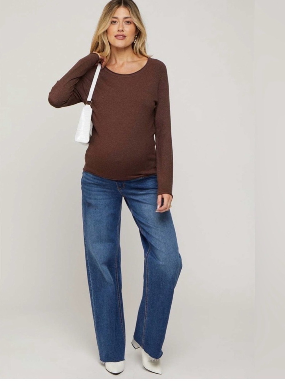 Pinkblush Maternity Wide-Leg, Raw hem, size 29